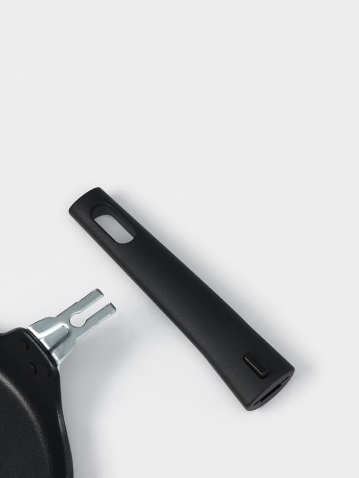 Сковорода блинная KUKMARA «Традиция», d=20 см, съёмная ручка, антипригарное покрытие, литой алюминий, чёрная