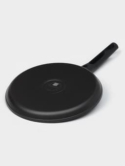Сковорода блинная KUKMARA «Традиция», d=22 см, съёмная ручка, антипригарное покрытие, алюминий, чёрная