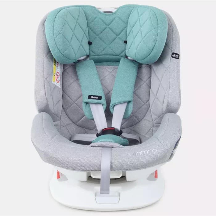 Автокресло детское Rant Nitro, группа 0+/1/2/3 (0-36 кг), цвет grey/mint