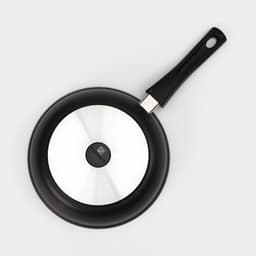 Сковорода KUKMARA «Традиция», d=24 см, h=6 см, съёмная ручка, антипригарное покрытие, литой алюминий, чёрная