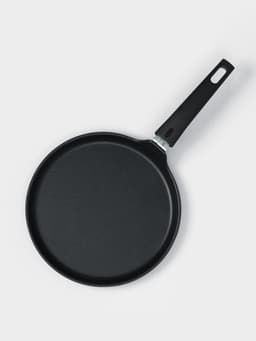 Сковорода блинная KUKMARA «Традиция», d=24 см, съёмная ручка, антипригарное покрытие, алюминий, чёрная