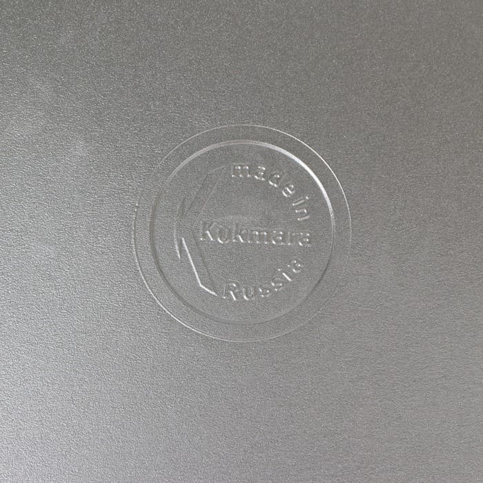 Казан походный KUKMARA, 5 л, крышка-сковорода, литой алюминий, серебристый