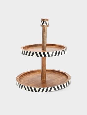 Подставка для десерта, 30(25)×32 см, дерево