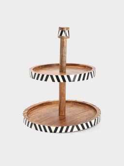 Подставка для десерта, 30(25)×32 см, дерево