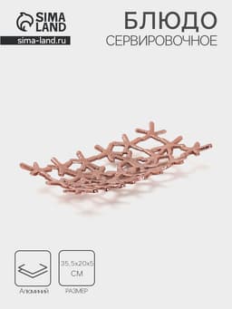 Блюдо «Звёзды», 40 см, алюминий