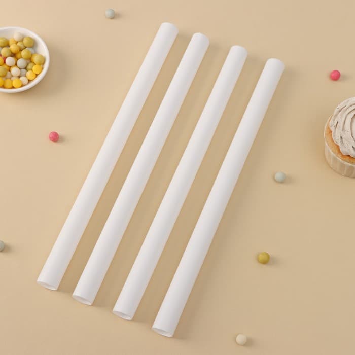 Палочки - дюбели для кондитерских изделий Доляна, d=1.8 см, 30 см, набор 4 шт., пластик, белые