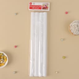 Палочки - дюбели для кондитерских изделий Доляна, d=1.8 см, 30 см, набор 4 шт., пластик, белые