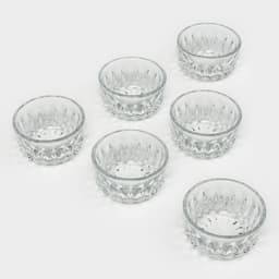 Соусники Zarin, d=8 см, 140 мл, набор 6 шт., стекло, прозрачные