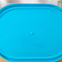 Контейнер Peanut, 1050 мл, с крышкой, стекло, голубой