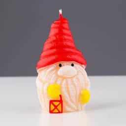 Свеча декоративная «Игрушечный гном», 5.1×5.1×8 см