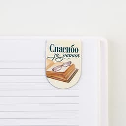 Магнитные закладки для книг, 6 шт., на подложке «Вы лучший учитель»