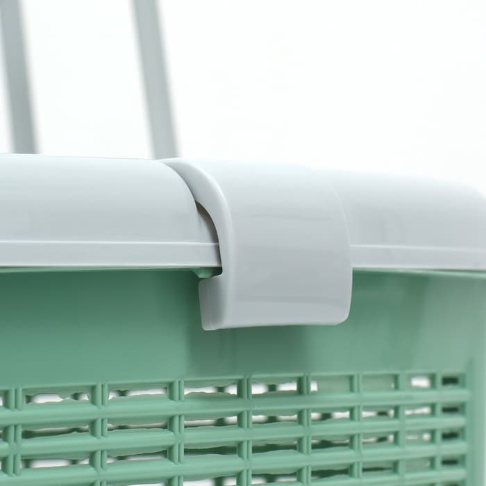 Корзина, 47×36×27.5 см, пластик, оливковая