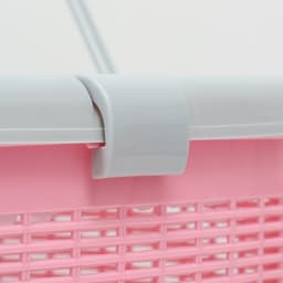 Корзина, 47×36×27.5 см, пластик, нежно-розовая