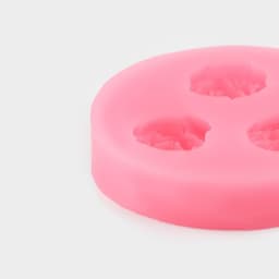 Молд Доляна «Три малых розы», силикон, 4.5 см, розовый