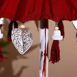 Сувенир интерьерный «Зонтик», 60 см, бордовый