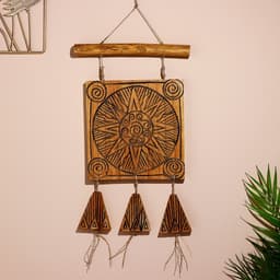 Подвесной декор «Солнце», 30×3×60 см, дерево джампинис