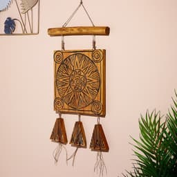 Подвесной декор «Солнце», 30×3×60 см, дерево джампинис