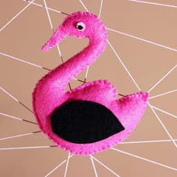 Ловец снов «Фламинго», 32×90 см