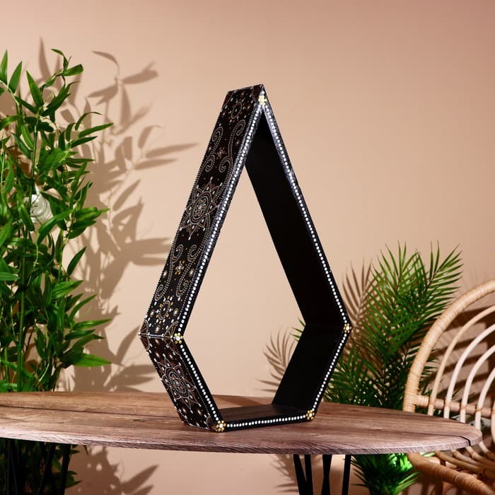 Интерьерная подставка, 39×12×60 см, дерево албезия