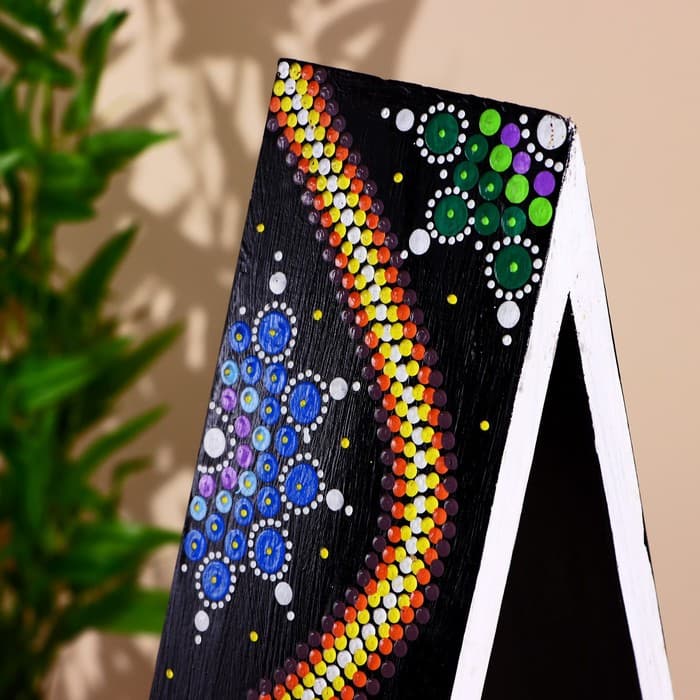 Интерьерная подставка, 35×12×62 см, дерево албезия