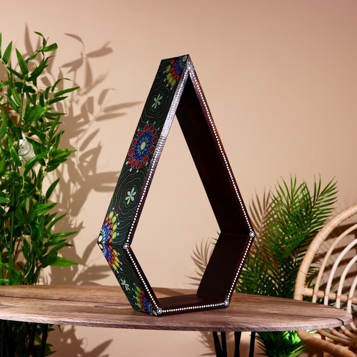 Интерьерная подставка, 39×12×62 см, дерево албезия