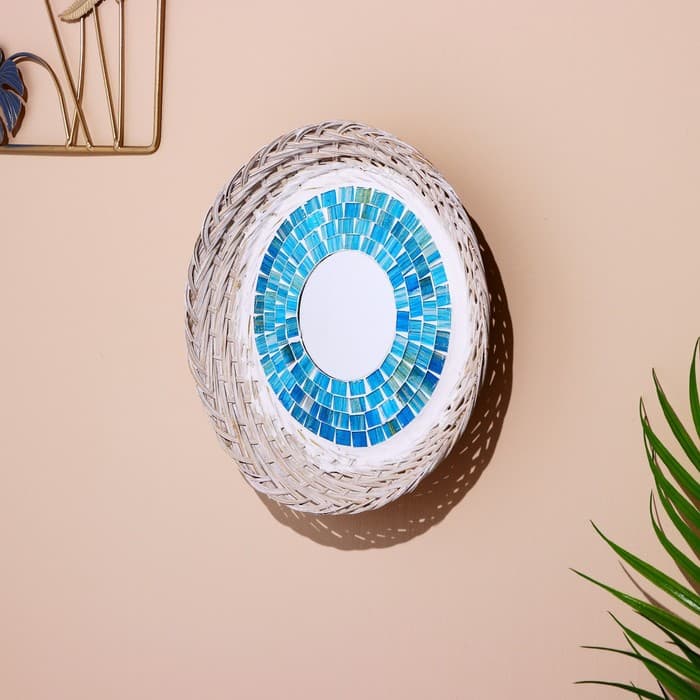 Зеркало «Романтика», 24 см, кокос