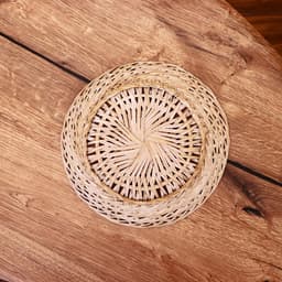 Зеркало «Романтика», 24 см, кокос