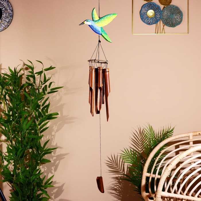 Музыка ветра «Колибри», 22×11×100 см, бамбук