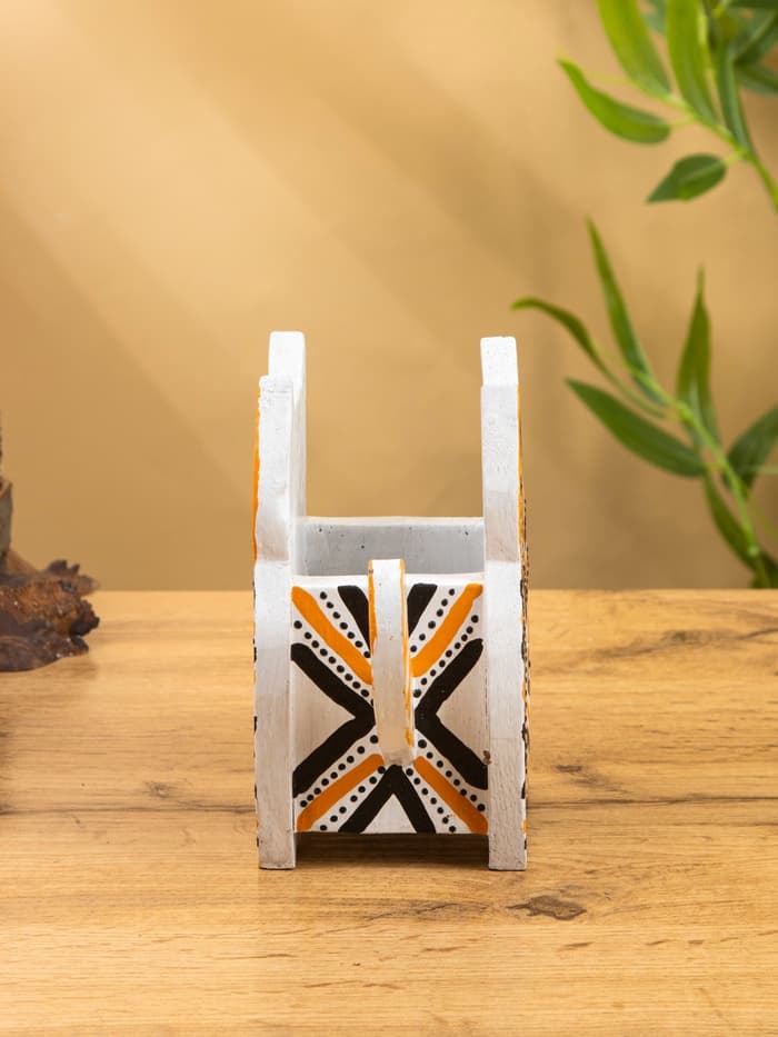 Подставка под ручки «Котик», 12×8×15 см, дерево албезия