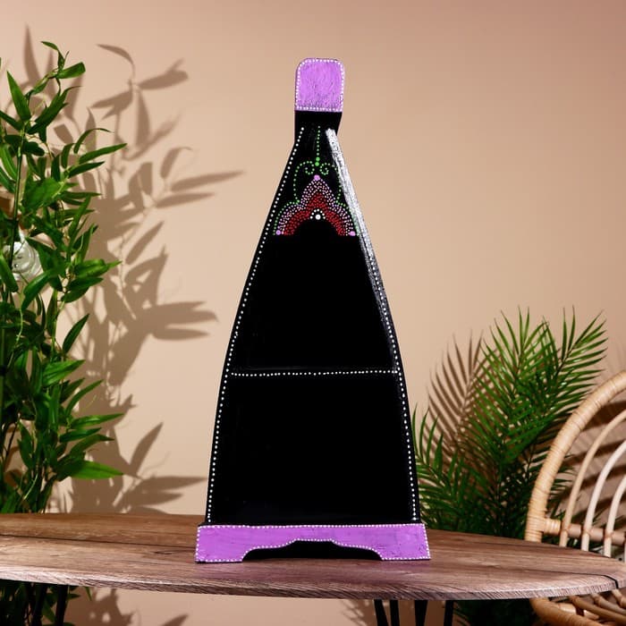 Интерьерная подставка «Лодочка», 30×22×65 см, дерево албезия