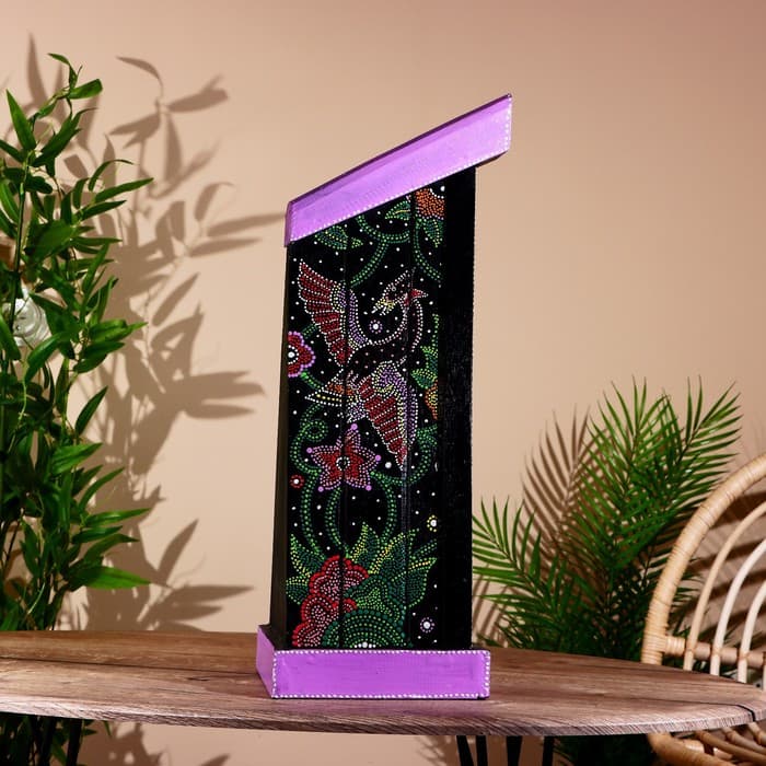 Интерьерная подставка «Лодочка», 30×22×65 см, дерево албезия