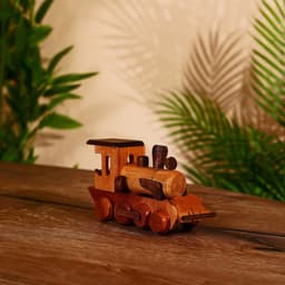 Сувенир «Паровоз», 16×4.5×9 см, тиковое дерево