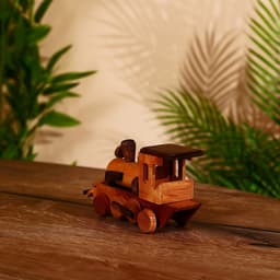 Сувенир «Паровоз», 16×4.5×9 см, тиковое дерево