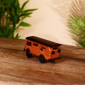 Сувенир «Автобус», 13×4.5×7 см, тиковое дерево