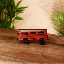 Сувенир «Автобус», 13×4.5×7 см, тиковое дерево