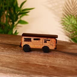 Сувенир «Автобус», 13×4.5×7 см, тиковое дерево