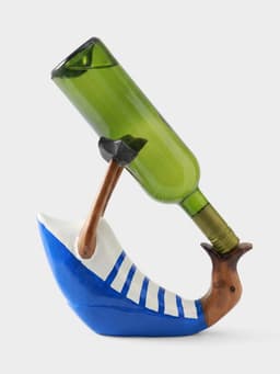 Подставка под бутылку «Уточка в синем», 30×13×24 см, дерево