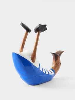 Подставка под бутылку «Уточка в синем», 30×13×24 см, дерево