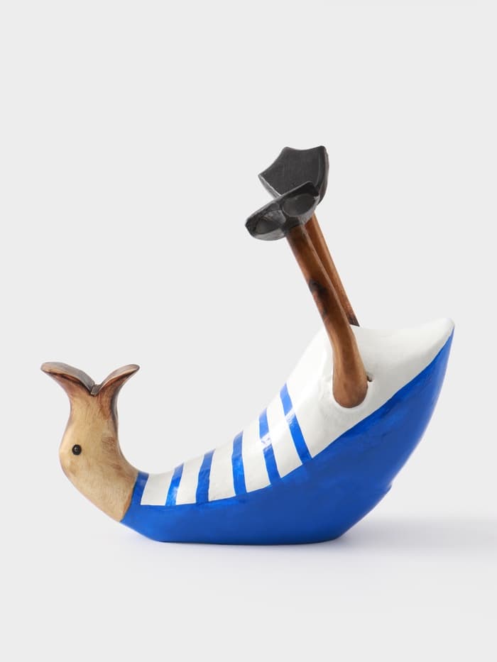 Подставка под бутылку «Уточка в синем», 30×13×24 см, дерево