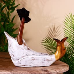Подставка под бутылку «Уточка в белом», 34×17×28 см, дерево