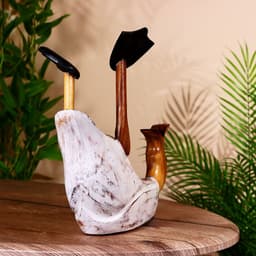 Подставка под бутылку «Уточка в белом», 34×17×28 см, дерево