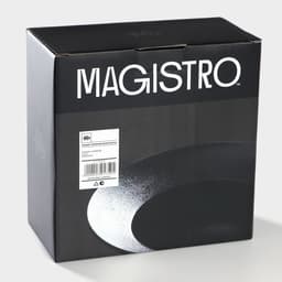 Тарелки для пасты Magistro Carbon, d=19.5 см, набор 2 шт., фарфор, чёрные
