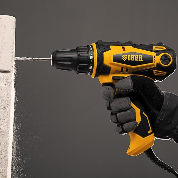 Дрель-шуруповерт Denzel 26201, сетевая Sd=300-10