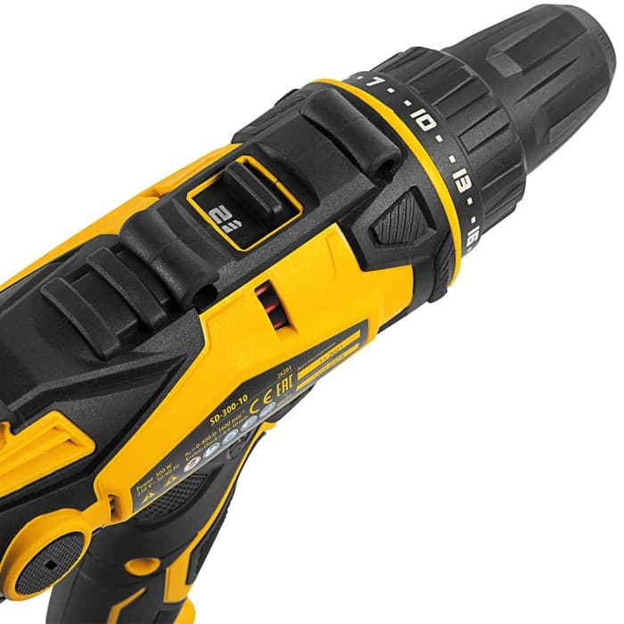 Дрель-шуруповерт Denzel 26201, сетевая Sd=300-10