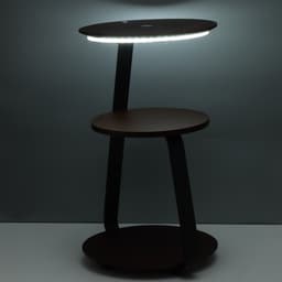 Торшер с беспроводной зарядкой «Тумми», LED, 22 Вт, USB, чёрный, 36×36×60 см