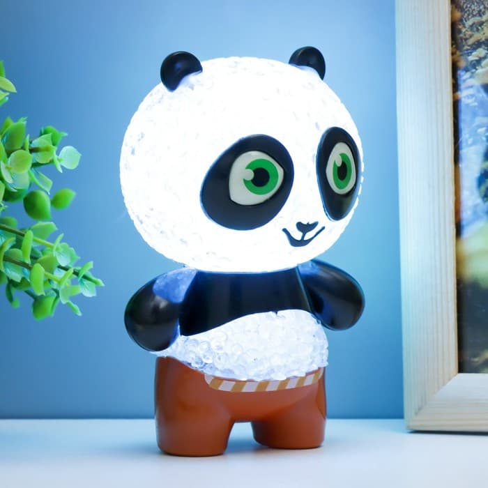 Фигурка светящаяся RISALUX «Панда», LED-ночник, RGB, от батареек 3×LR44, 7×7×11 см