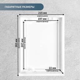 Люк ревизионный ZEIN Люкс ЛК2025, 200 х 250 мм, пластик