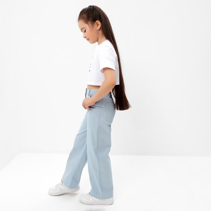 Джинсы для девочки KAFTAN, размер 32 (110-116 см), голубые