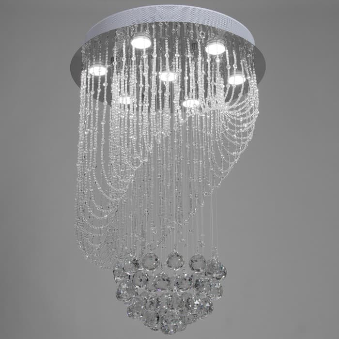 Светильник каскад «Алессандра» 7xLED хром 50×50×75 см BayerLux