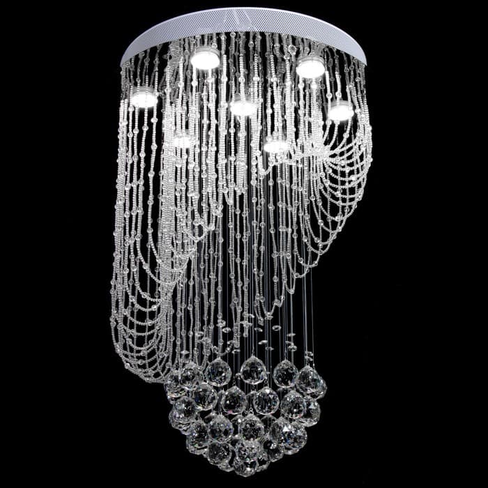 Светильник каскад «Алессандра» 7xLED хром 50×50×75 см BayerLux